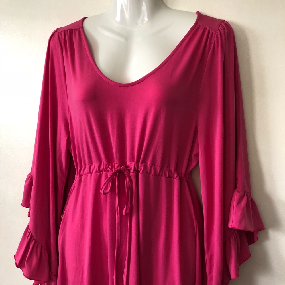 Boutique-Tracy Negoshian Felicity dress in pink - Picture 4 of 8